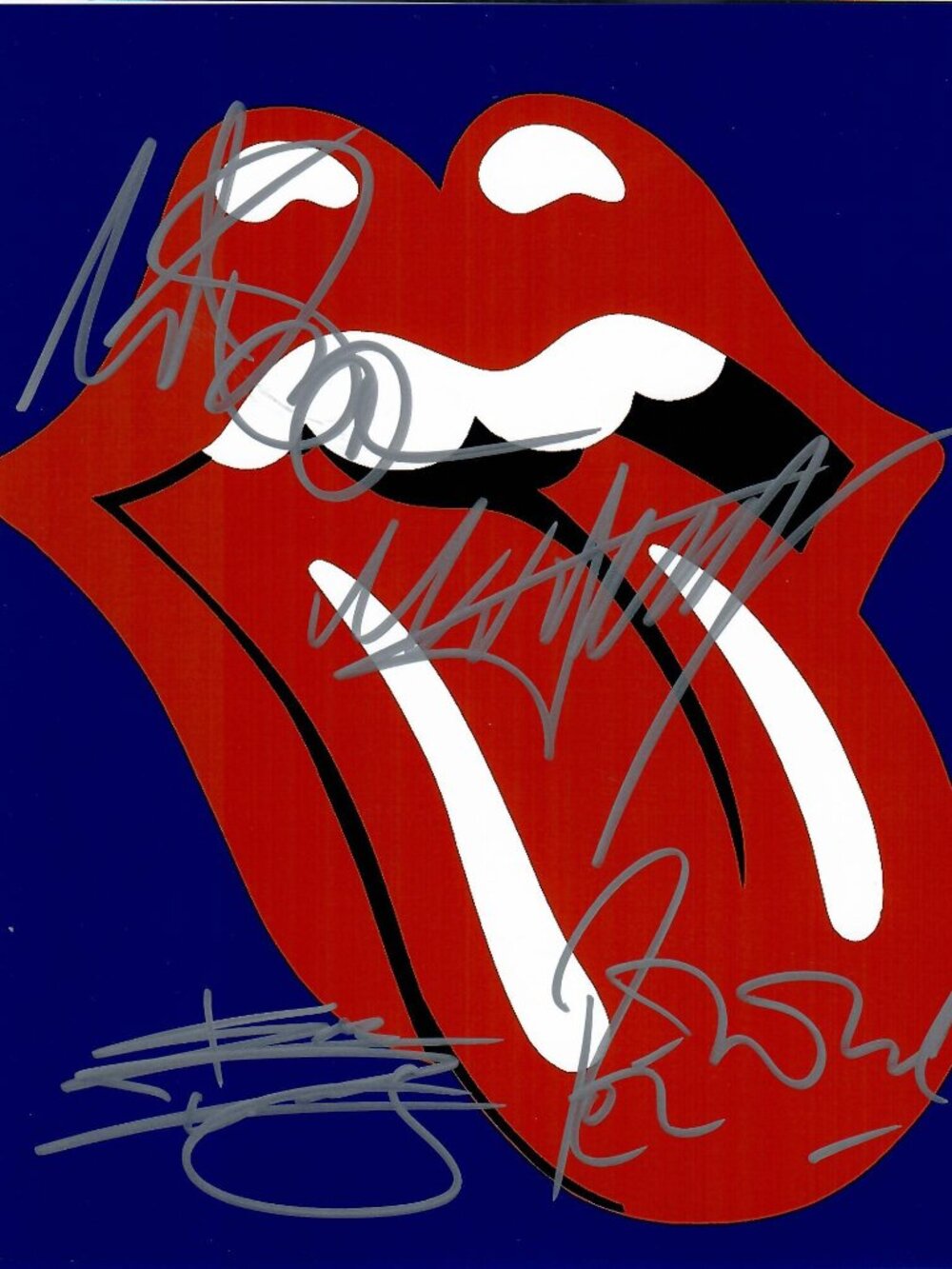 The Rolling Stones Jagger Richards Woods Watts Signed 8X10 Photo